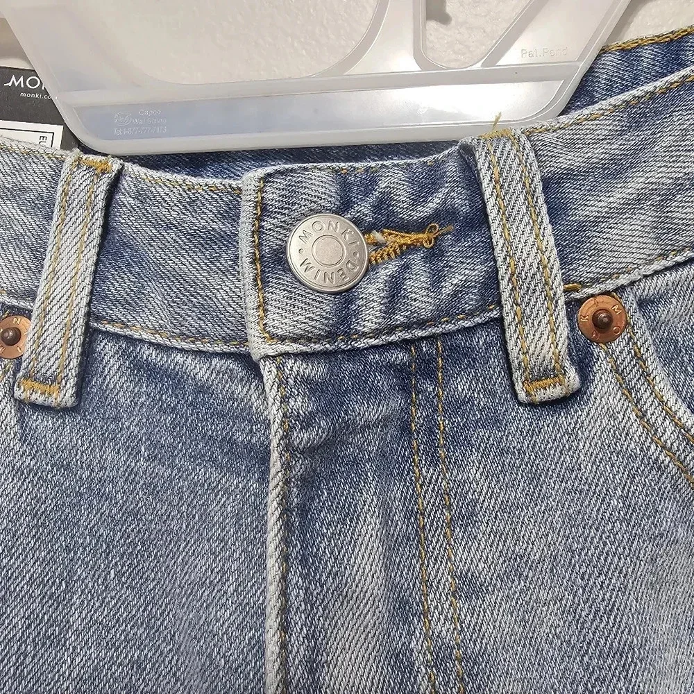 Monki Zami High Waist Straight Leg‎ Jeans Size 29 New